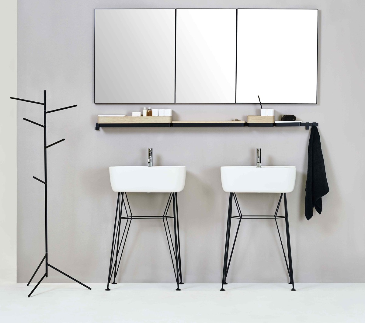 Ex.T ROW 60 Зеркало с черной рамой EXSPROW60NE  - Вид №2