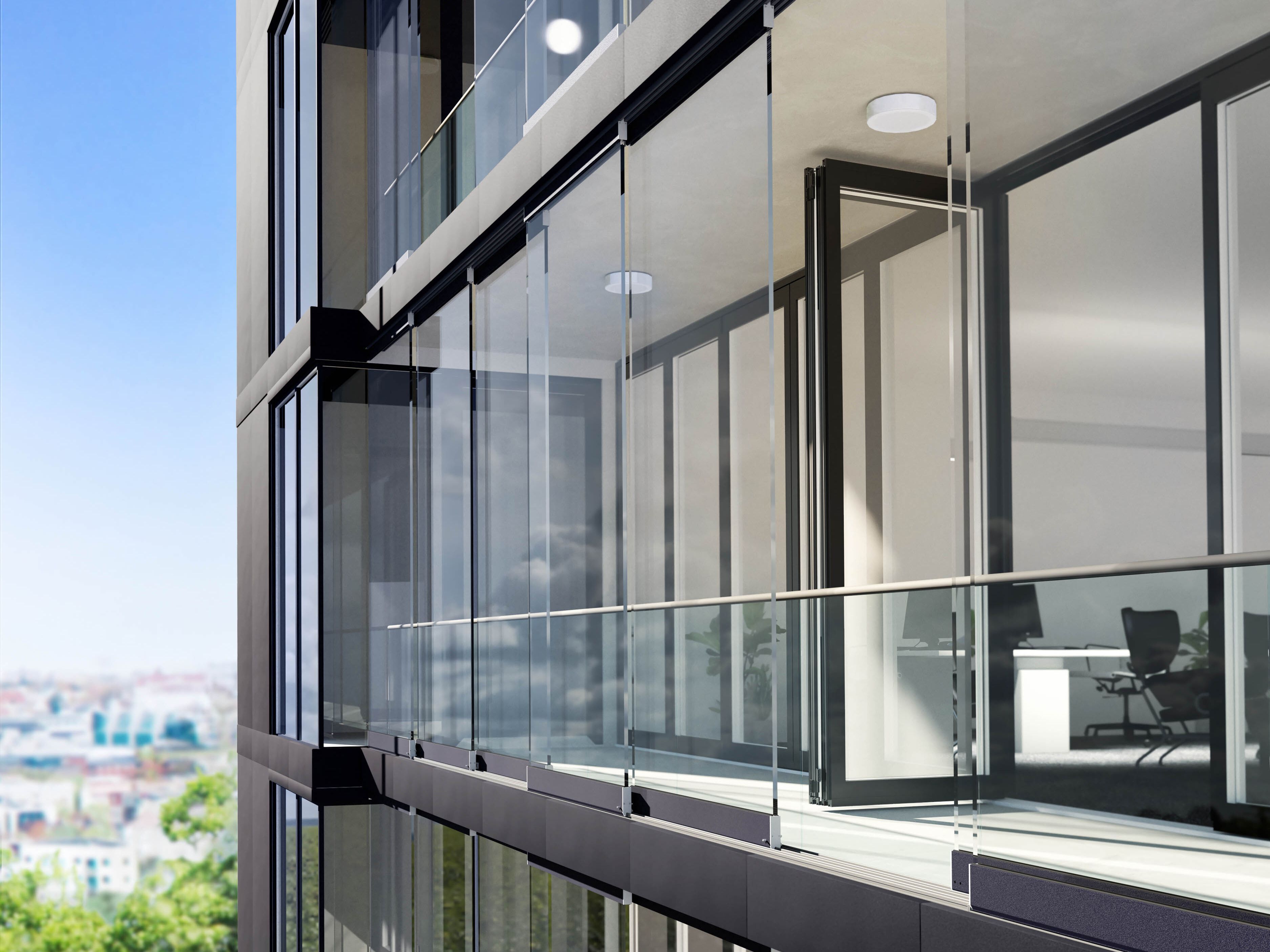 Складной витраж Solarlux COMBILINE ARCH-00056680