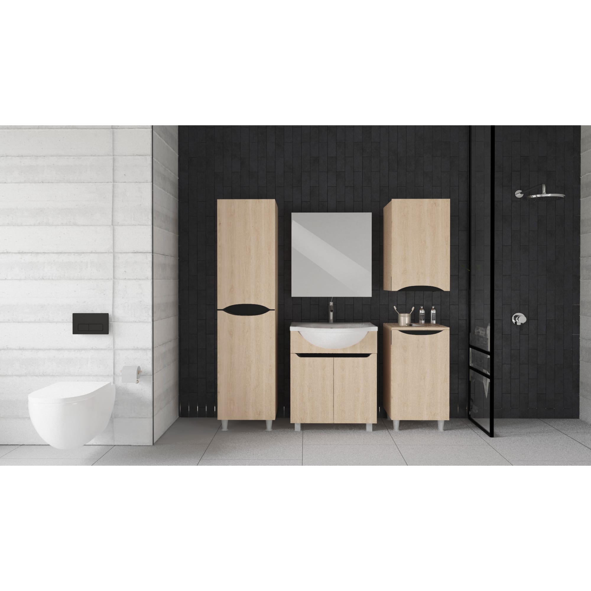 82308579 Шкаф подвесной «» 50 см цвет дуб сонома Руан Santreyd  - Вид №1