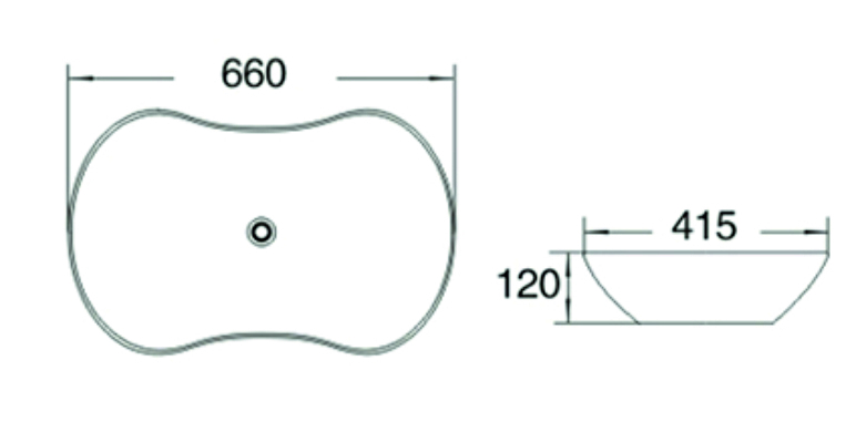 Раковина чаша SL-1030 SANTILINE  - Вид №1