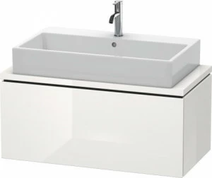 LC580308585 L-Cube Тумбочка для компактной консоли Белый глянцевый лак
