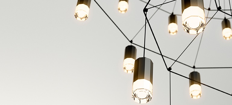 040519 Люстра Vibia Wireflow - Вид №3