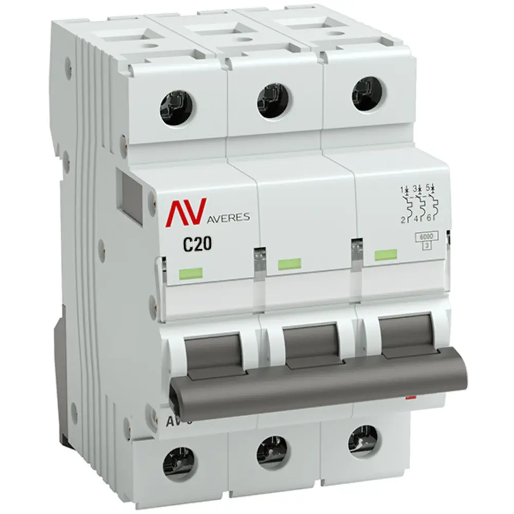 Автоматический выключатель EKF AV-6 3P для надежной защиты сети 84579887 STLM-0052249