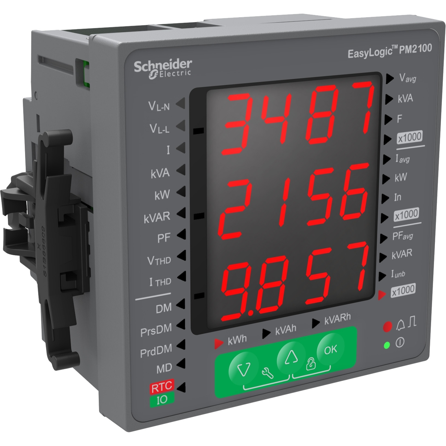 METSEPM2120R Поверенный счетчик многоф. 3-ф PM2120, LED RS485, кл.т.1 Schneider Electric EasyLogic 