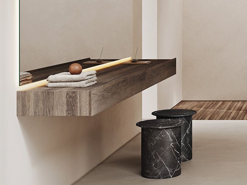 Подвесной модульный шкаф для ванной комнаты с ящиками Inbani Edge ARCH-00016062 - Вид №1