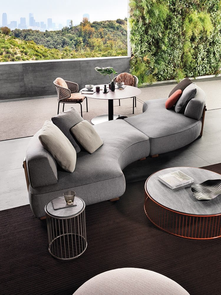 Секционная ткань открытый диван Minotti ARCH-00087721 - Вид №6
