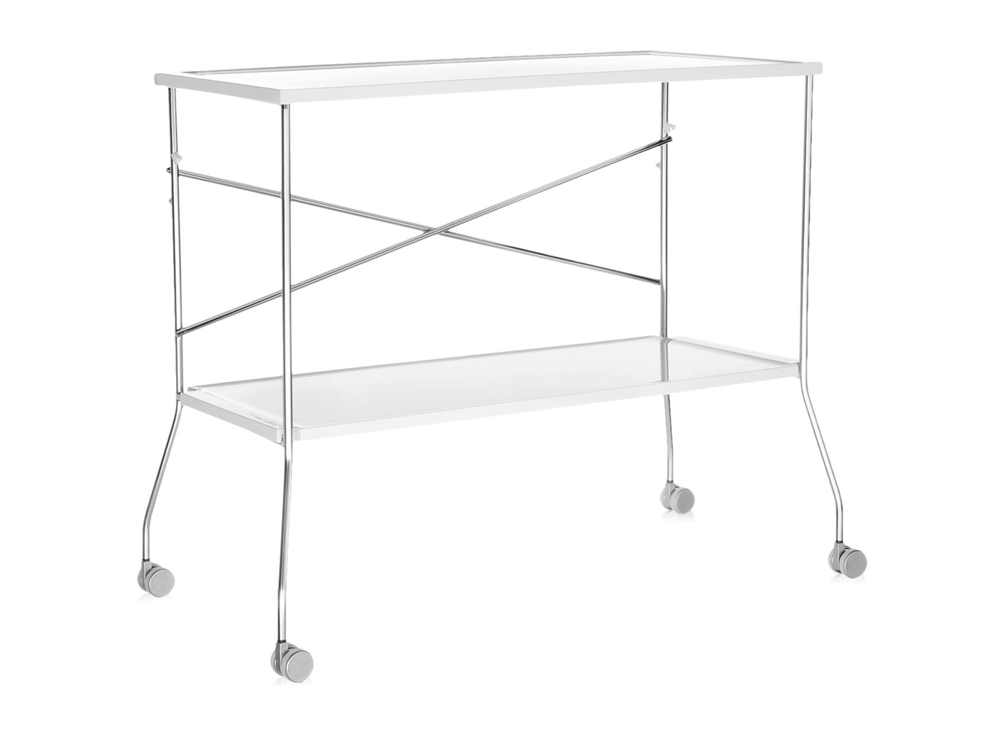 Хромированная стальная складная тележка для еды Kartell FLIP ARCH-00134517 - Вид №17