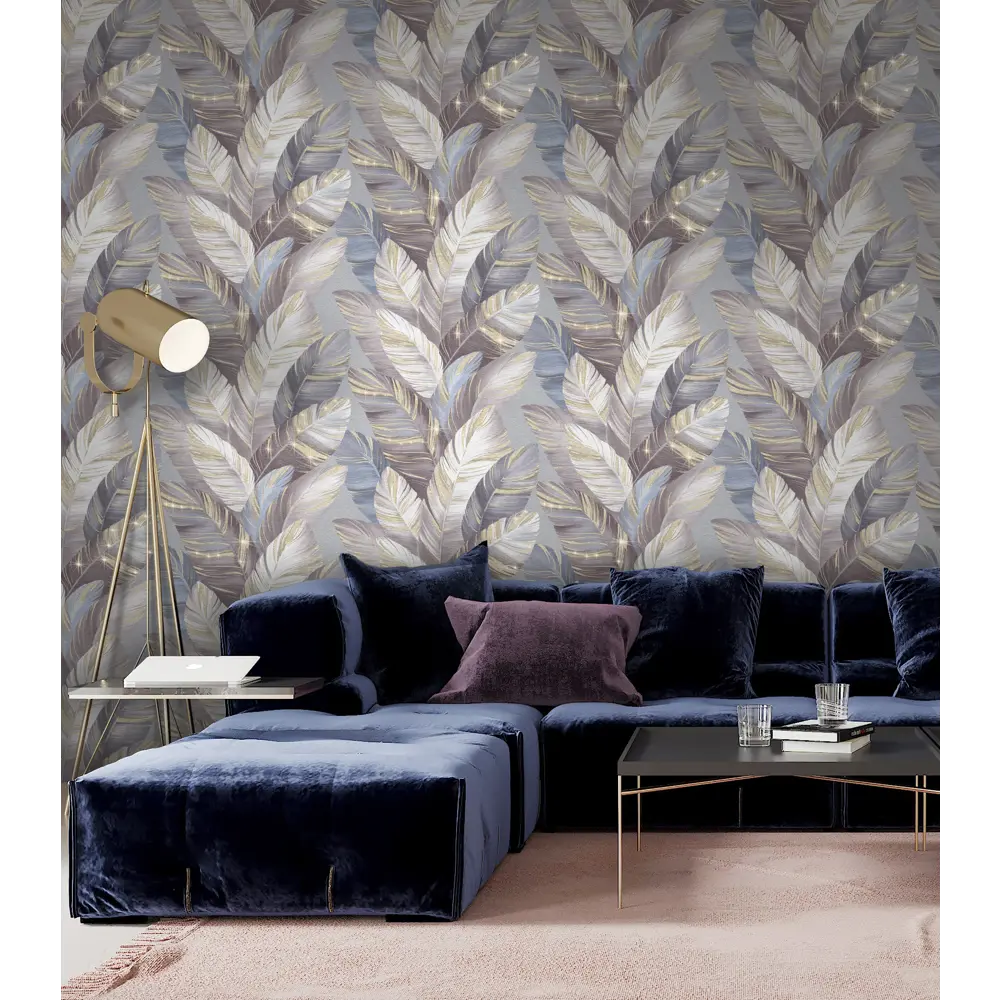 Обои флизелиновые WallSecret Cabaret коричневые 1.06 м 8662-19 STLM-2200849 - Вид №3