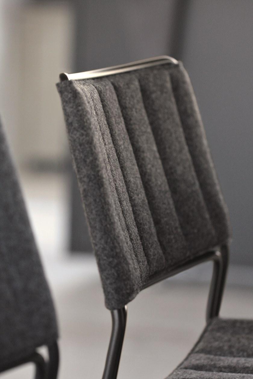 Midj Санный стул с обивкой из ткани Slim sun-id-1365557 - Вид №1