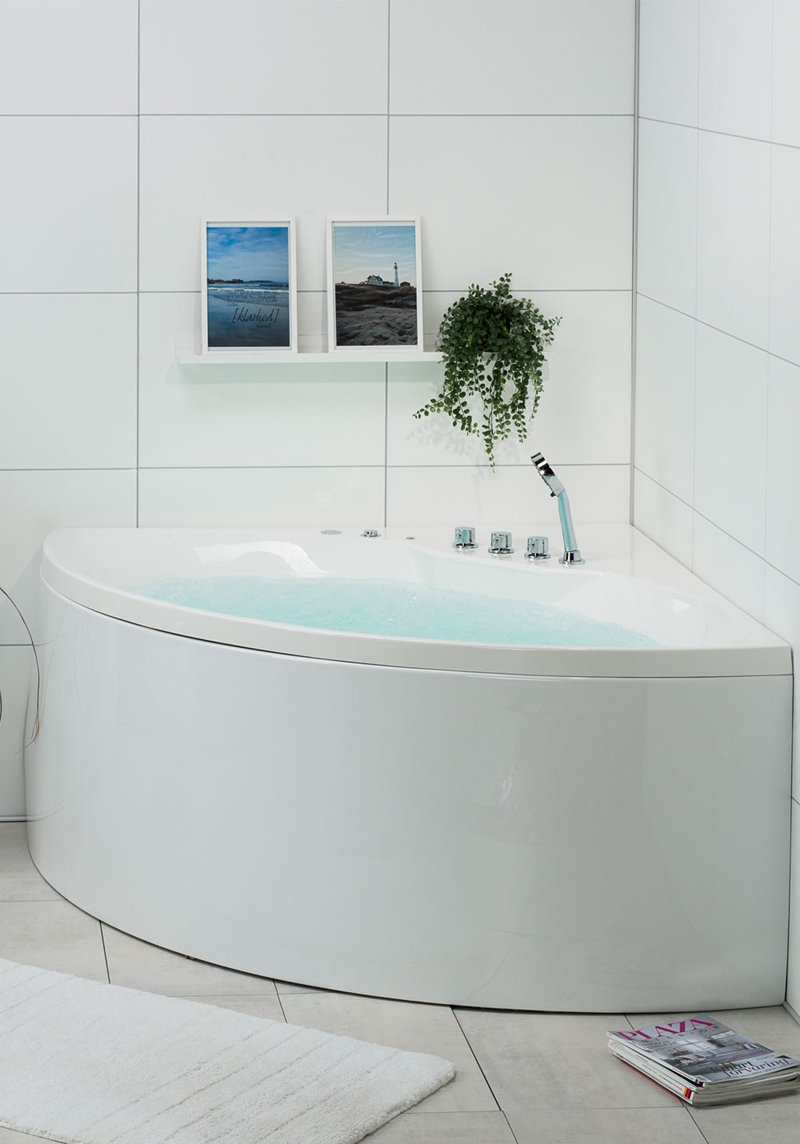 133 Массажные Ванны Star 140 Platinum + Смеситель Noro  Белый  - Вид №2