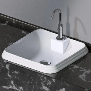 L610100 Накладная раковина под столешницу  квадратная A. e T. Italia GLASS