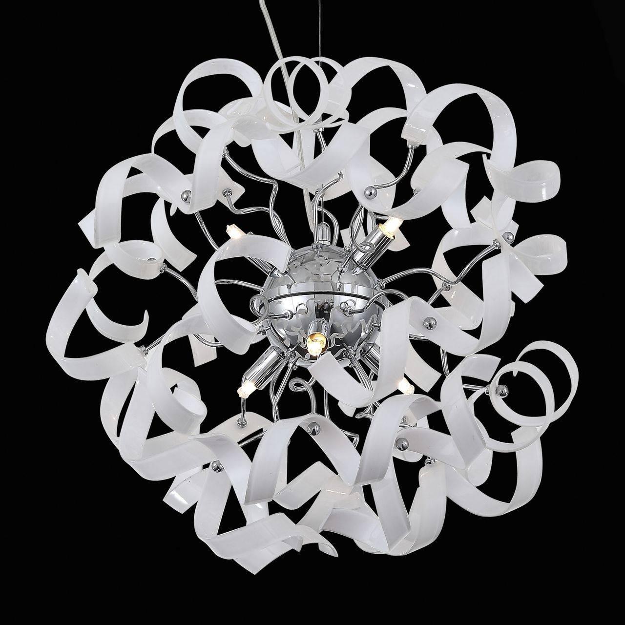 Подвесной светильник ST Luce Segreto SL SL452.503.06 ST LUCE ДИЗАЙНЕРСКИЕ, SEGRETO WHITE 072120 Прозрачный;серебро  - Вид №1