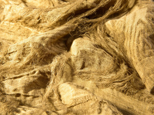 Льняная однотонная ткань