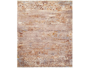 Прямоугольный ковер ручной работы из шерсти и шелка