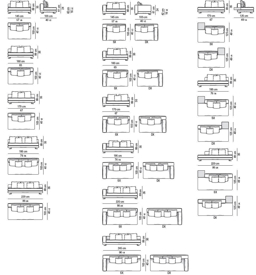 Ткань диван Minotti WHITE ARCH-00116367 - Вид №21