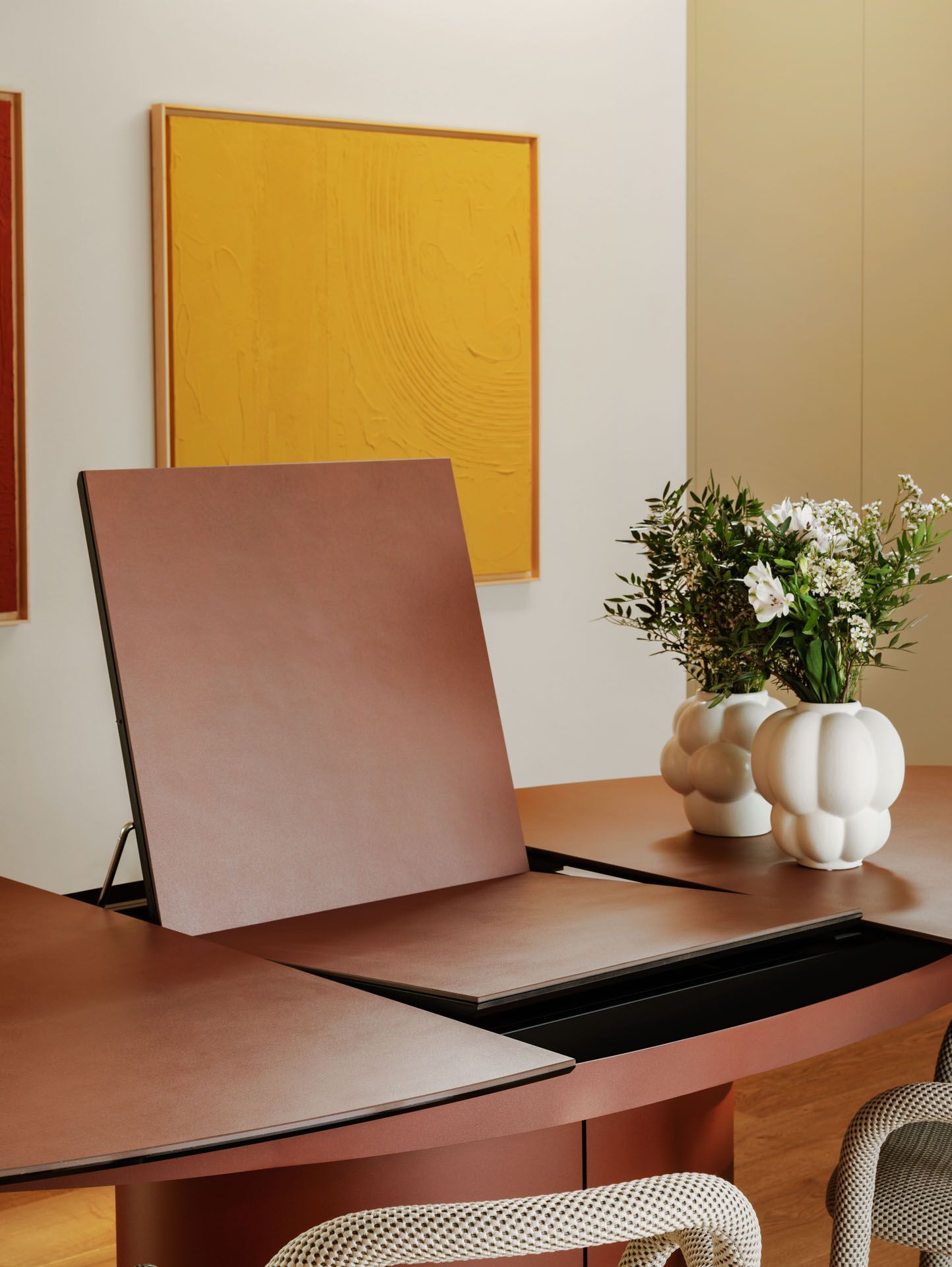 Деревянный выдвижной стол Midj кунжут ARCH-00105365 - Вид №9