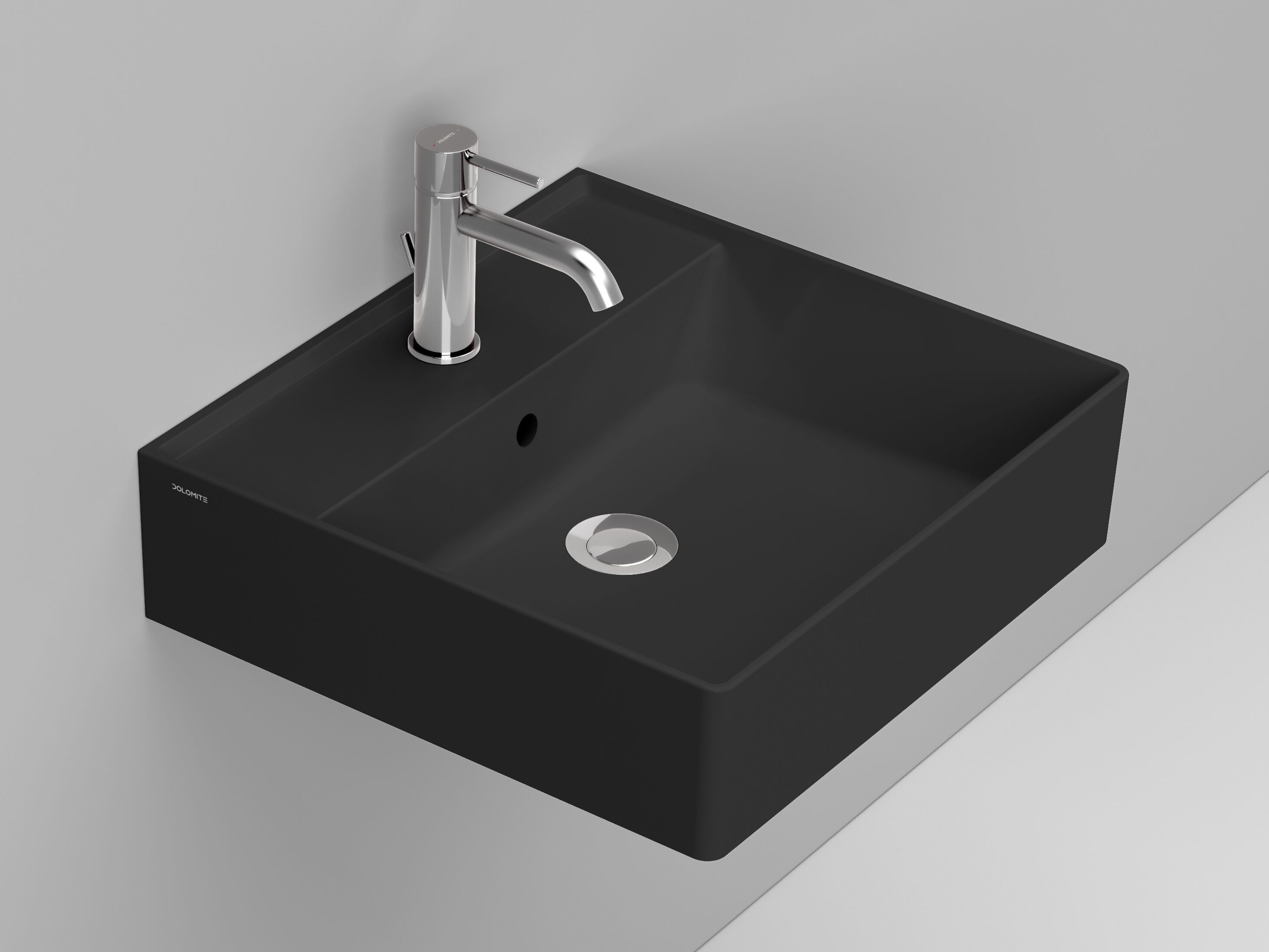 Керамический подвесной одиночный квадратный умывальник Ceramica Dolomite несколько ARCH-00111249