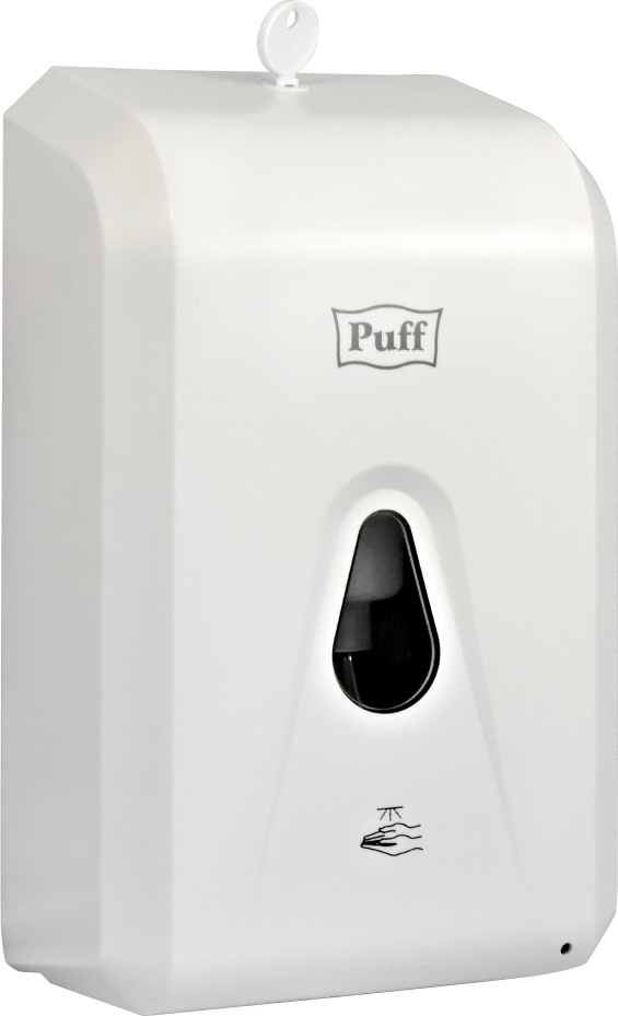 1402.184 Автоматический дозатор для жидких растворов 1300мл белый пластиковый 8186 PUFF