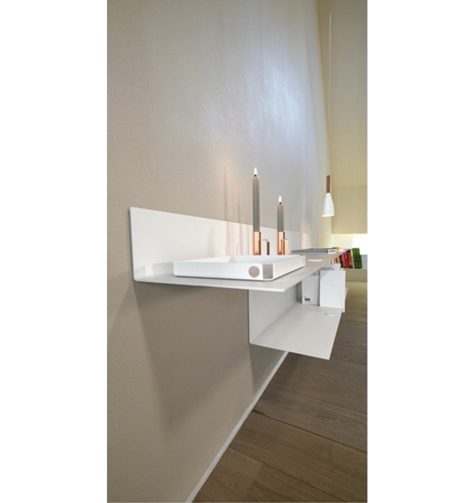 FROST Полка 4024 15x30x100cm » белая Алюминий Белый U4024-W  - Вид №4