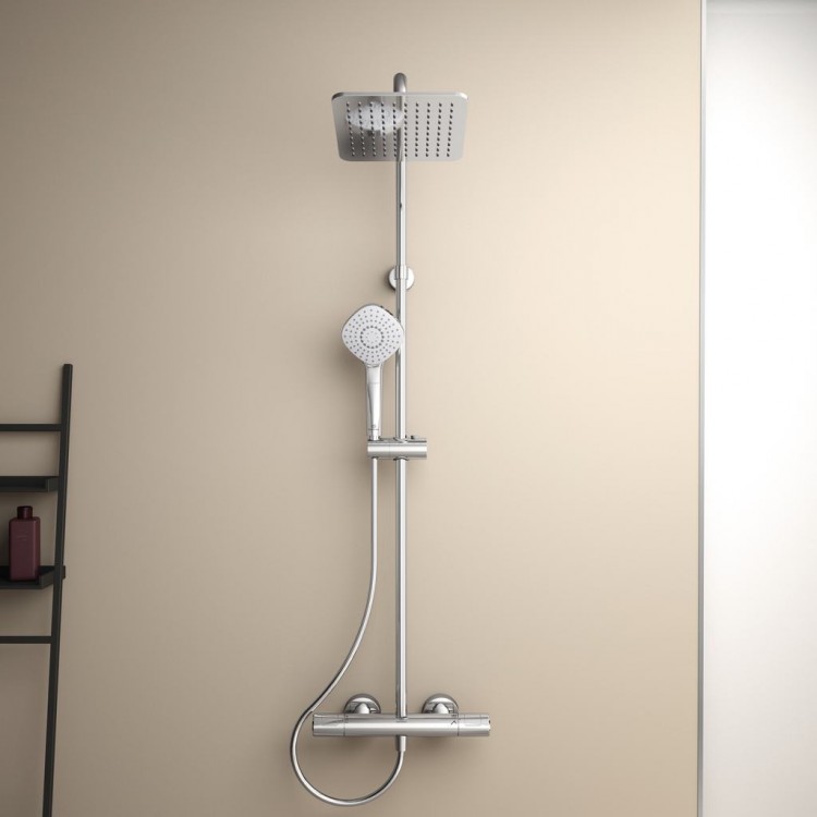 A7240AA Душевая система с термостатическим смесителем для душа Ideal Standard CERATHERM T100  - Вид №2