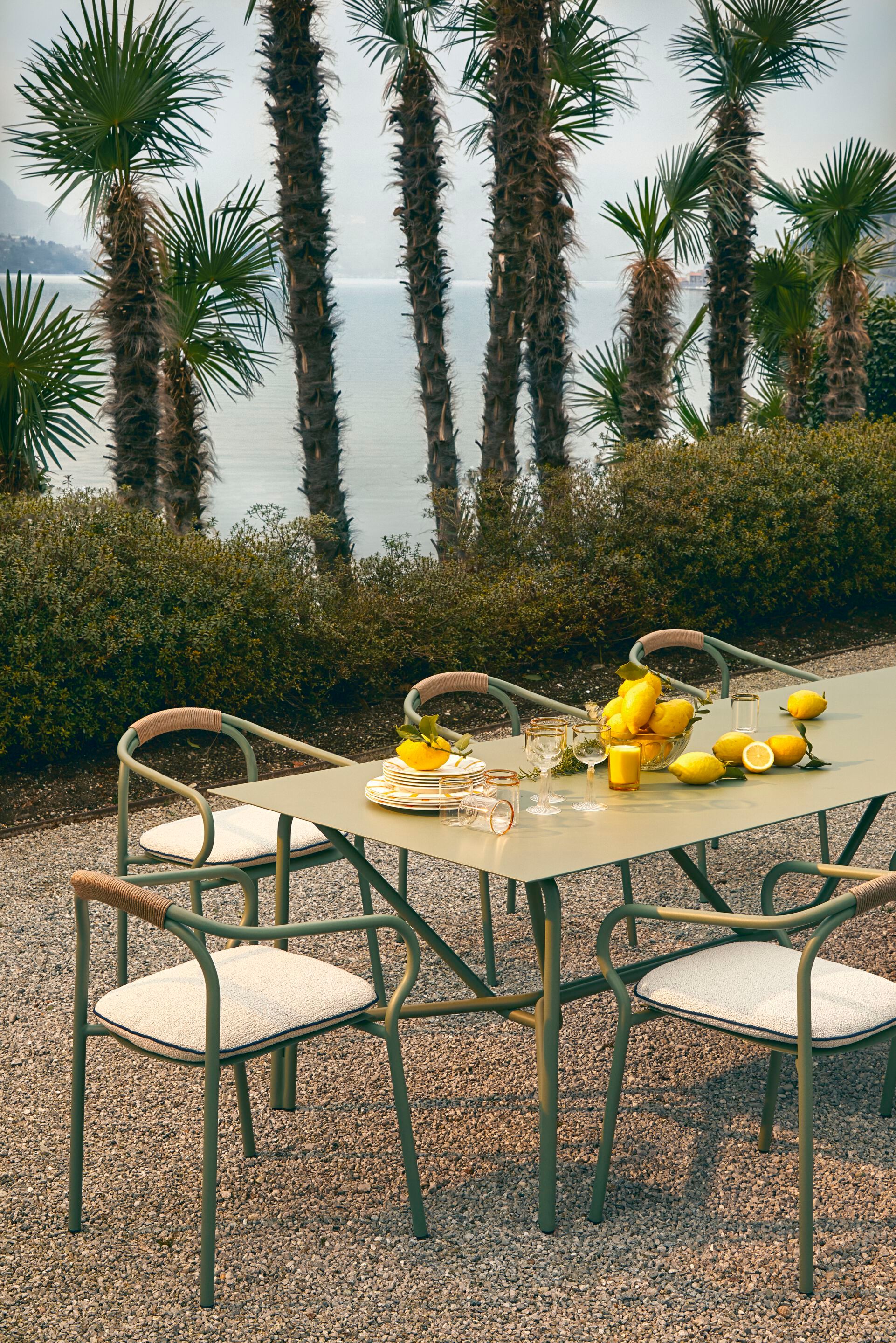 Алюминиевый садовый стул с подлокотниками Unopiù Salò ARCH-00031786 - Вид №4