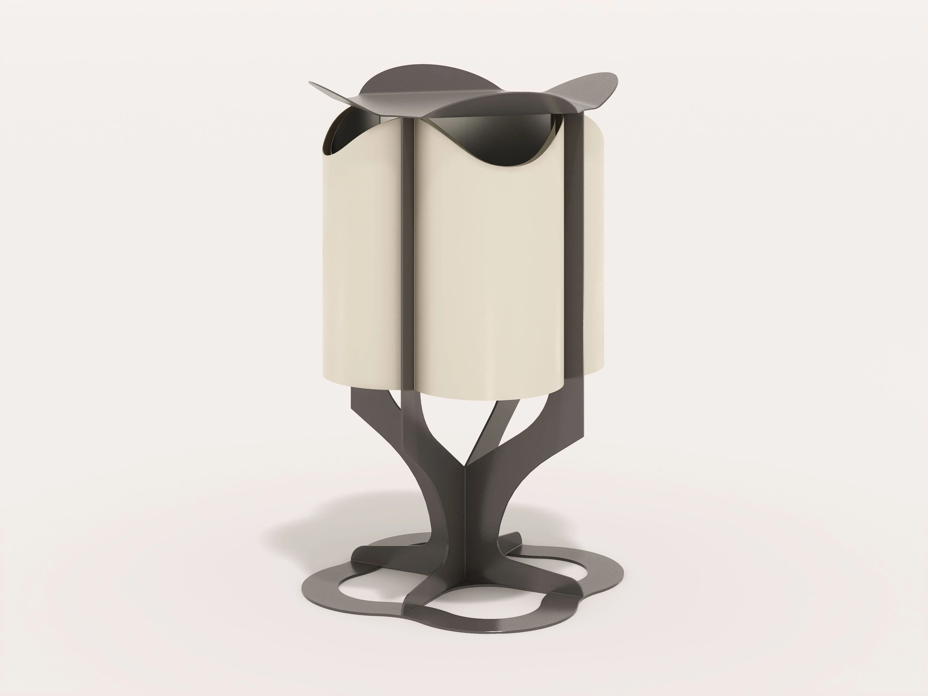 Стальная стойка для мусора с порошковым покрытием с крышкой CITYSì плющ ARCH-00076273