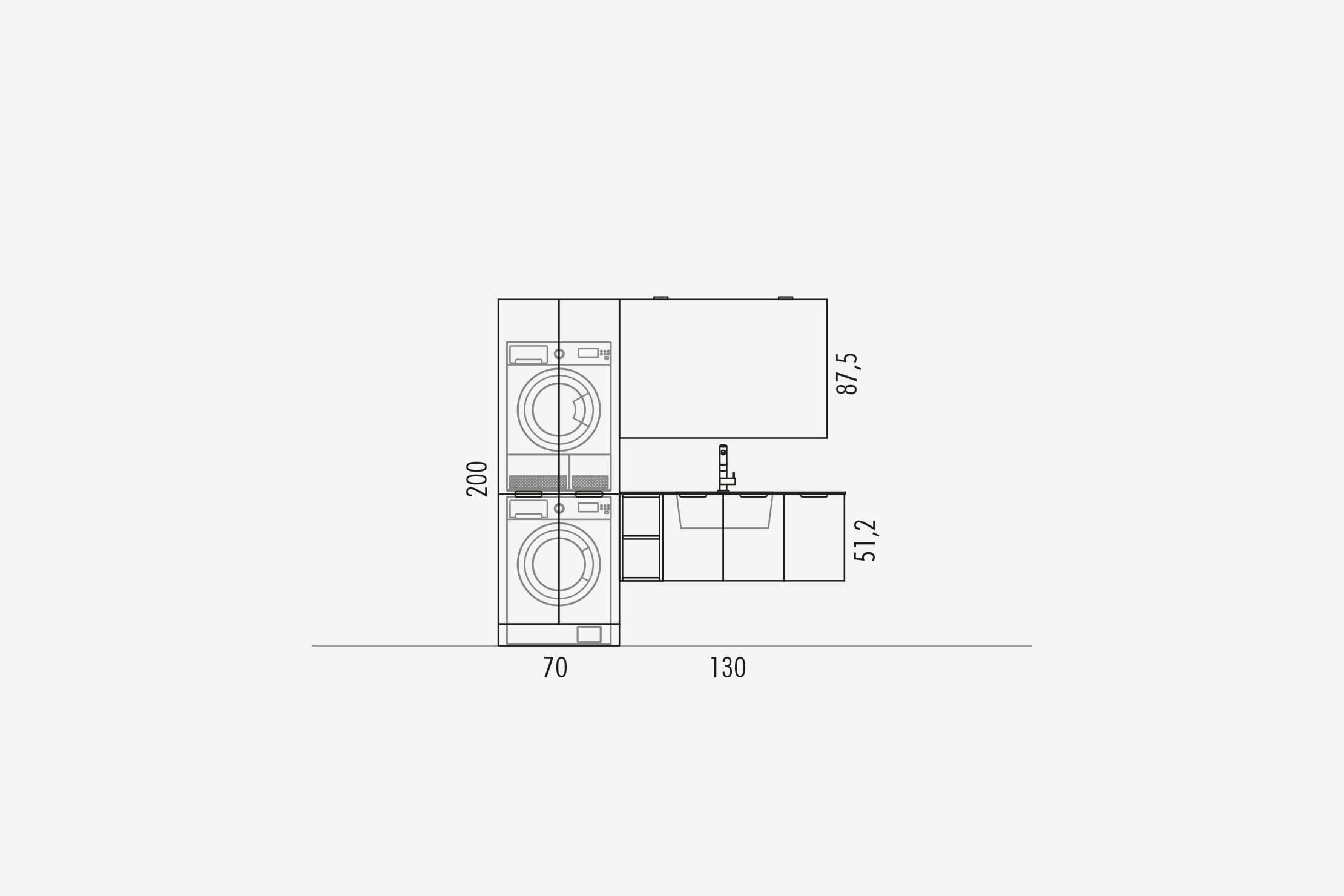 Комплект мебели 08 Arcom Gres / laminam STARC266 - Вид №3
