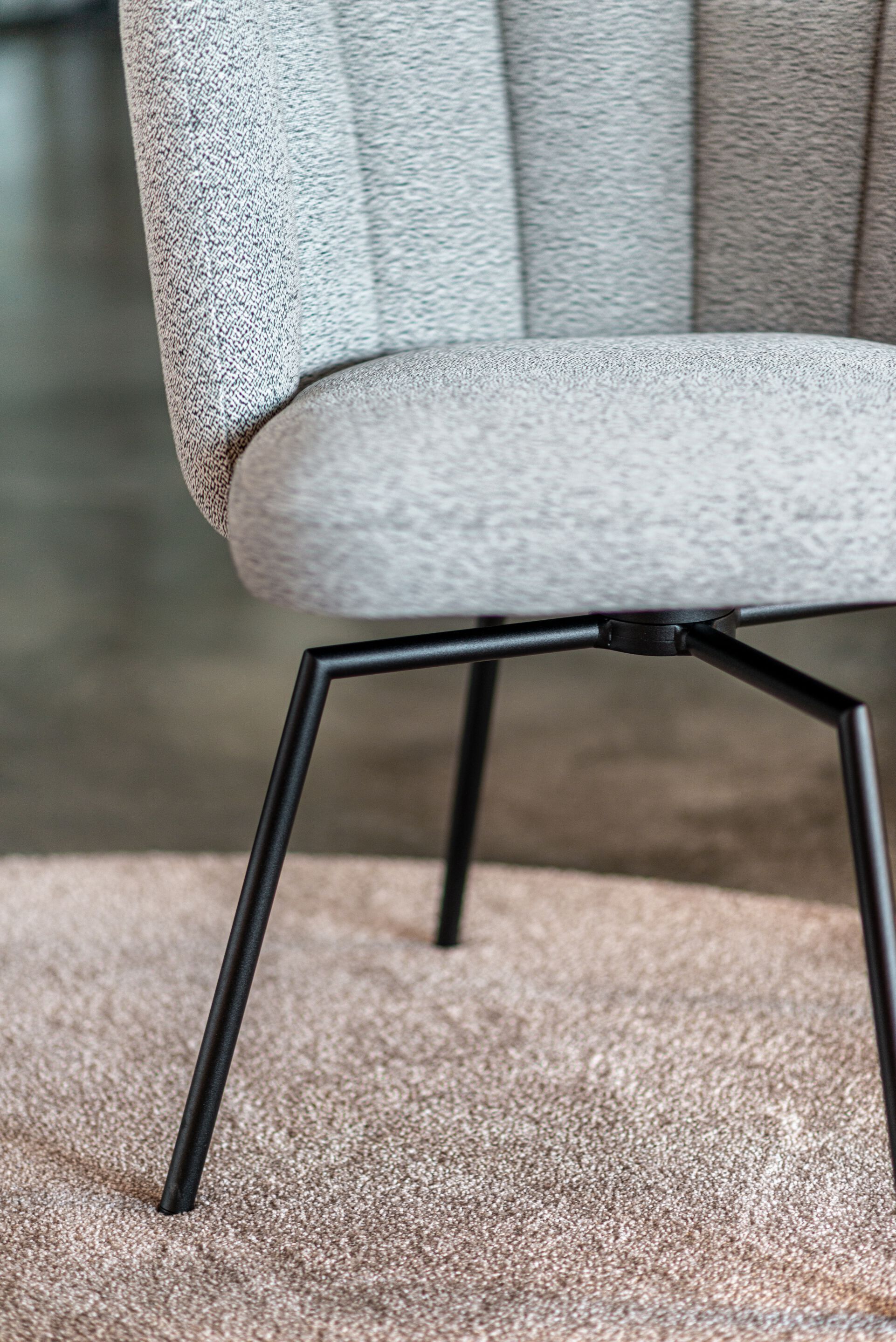 Мягкий стул с подлокотниками и крестообразной рамой KFF ARCH-00057569 - Вид №12