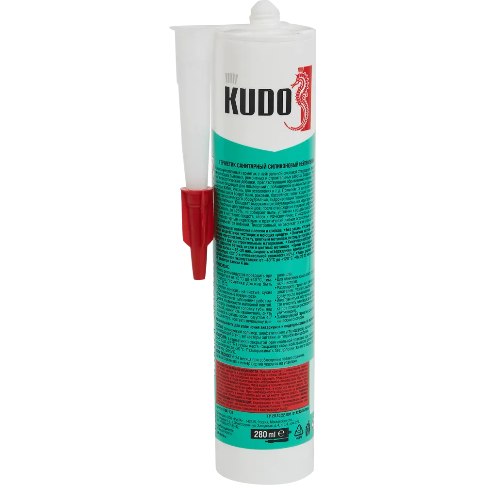 Герметик силиконовый Kudo нейтральный цвет бесцветный 0.28 л STLM-2177330 - Вид №2