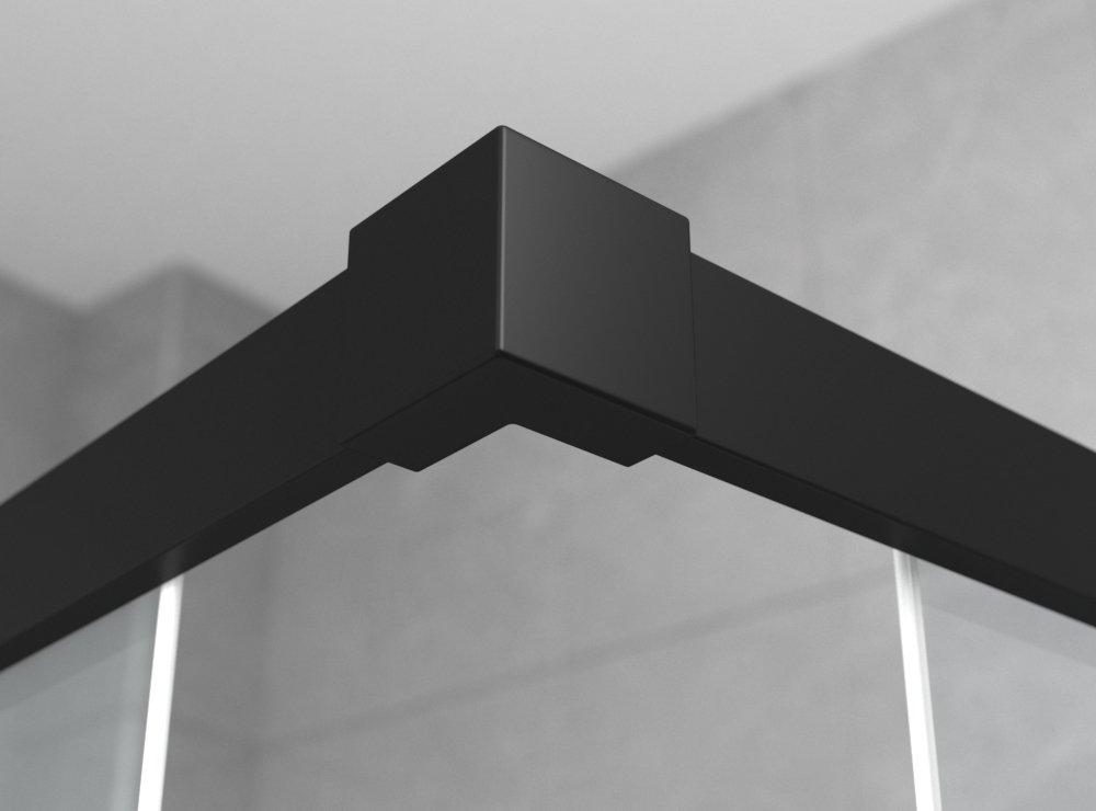 Душевое ограждение Ambassador Queen 11011205LBlack (1200x800x2000), 1 место  - Вид №5