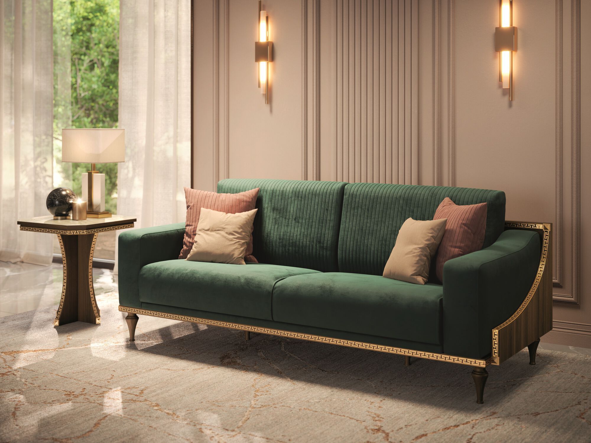 3-местный тканевый диван Arredoclassic Romantica ARCH-00088770