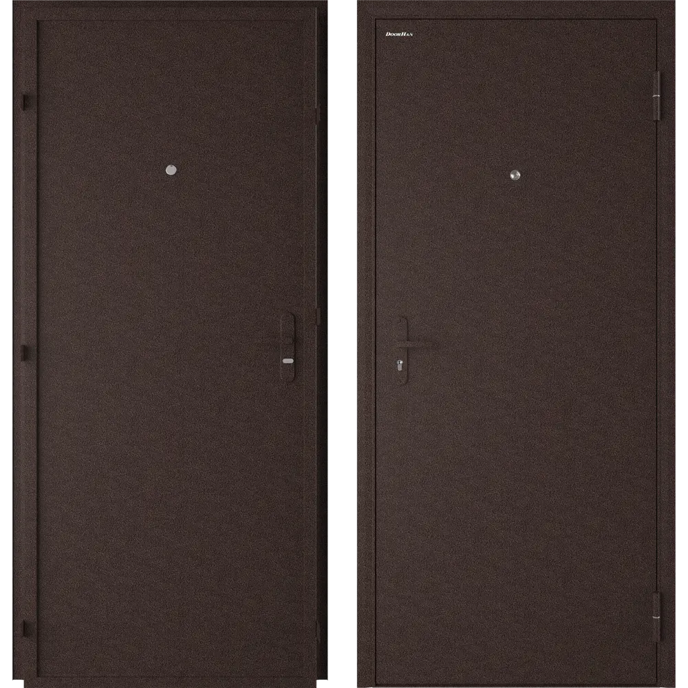 Дверь входная металлическая Лидер, 960 мм, правая, цвет античная медь DOORHAN STLM-2007001