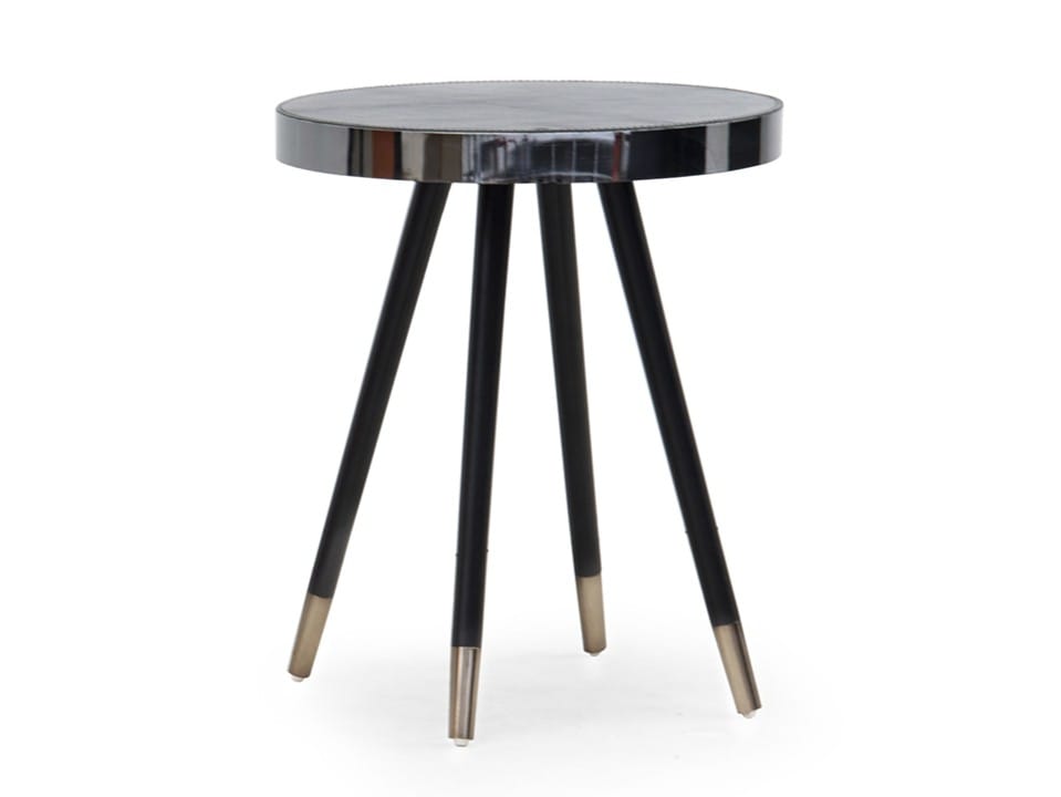 Круглый кожаный журнальный столик Formitalia Glam ARCH-00028048