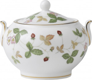 10671640 Wedgwood Сахарница Wedgwood Земляника 7см Фарфор костяной