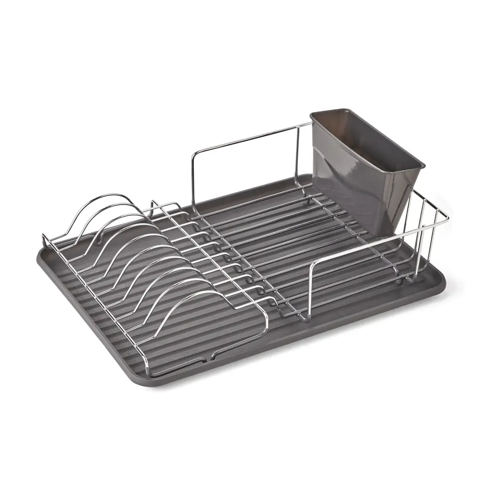 Сушилка для посуды с поддоном Delinia NEO 43x14.5x32 см сталь цвет серый STLM-2014845