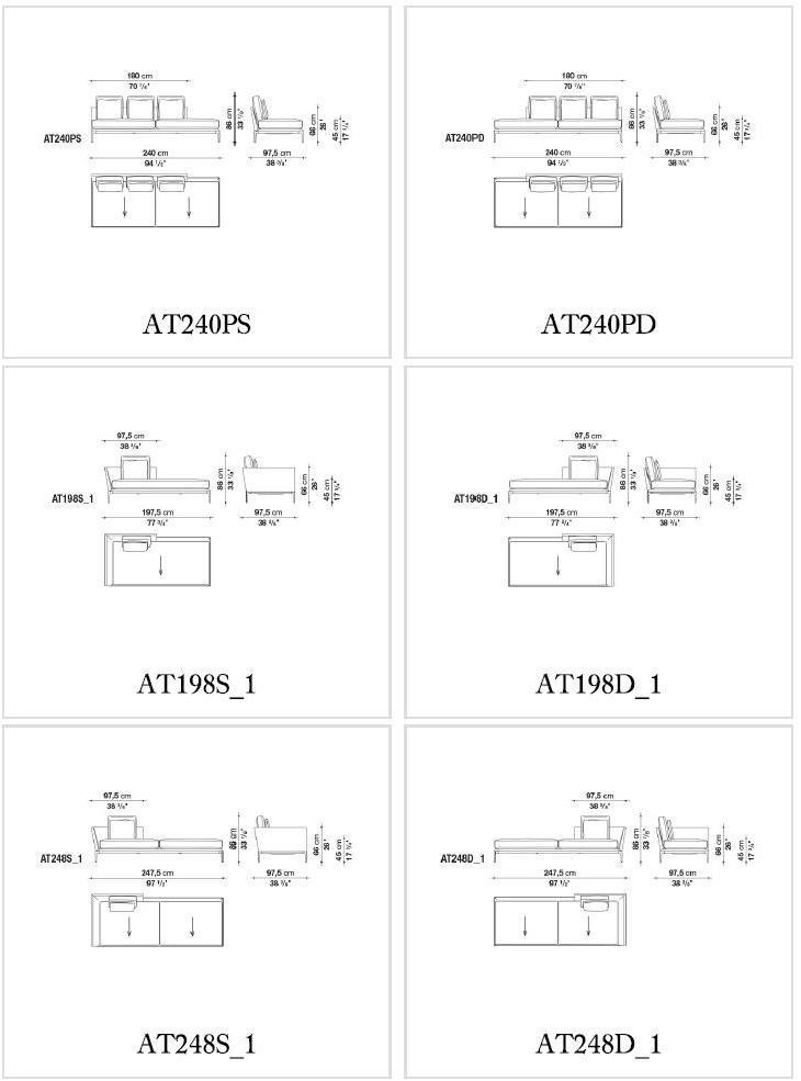 B&B Italia Угловой диван в ткани Atoll sun-id-1427879 - Вид №13