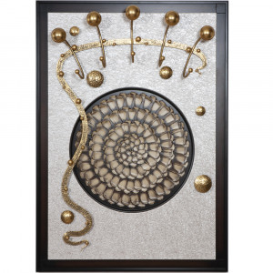 15007 Вешалка настенная Heri 2 Каштан Mix BOGACHO