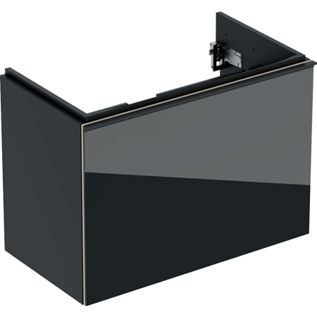 500.616.JK.2 Шкафчик для раковины Geberit Acanto, с одним выдвижным ящиком и одним внутренним выдвижным ящиком, с укороченным вылетом, с сифоном Geberit  - Вид №10