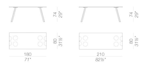 Прямоугольный ламинированный стол Lapalma ARCH-00119858 - Вид №9