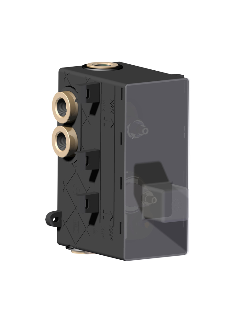 484023 Bellosta Rubinetterie ВСТРОЕННЫЙ ТЕРМОСТАТИЧЕСКИЙ СМЕСИТЕЛЬ С ДИВЕРТЕРОМ 4 ВЫХОДОВ 1/2 " 