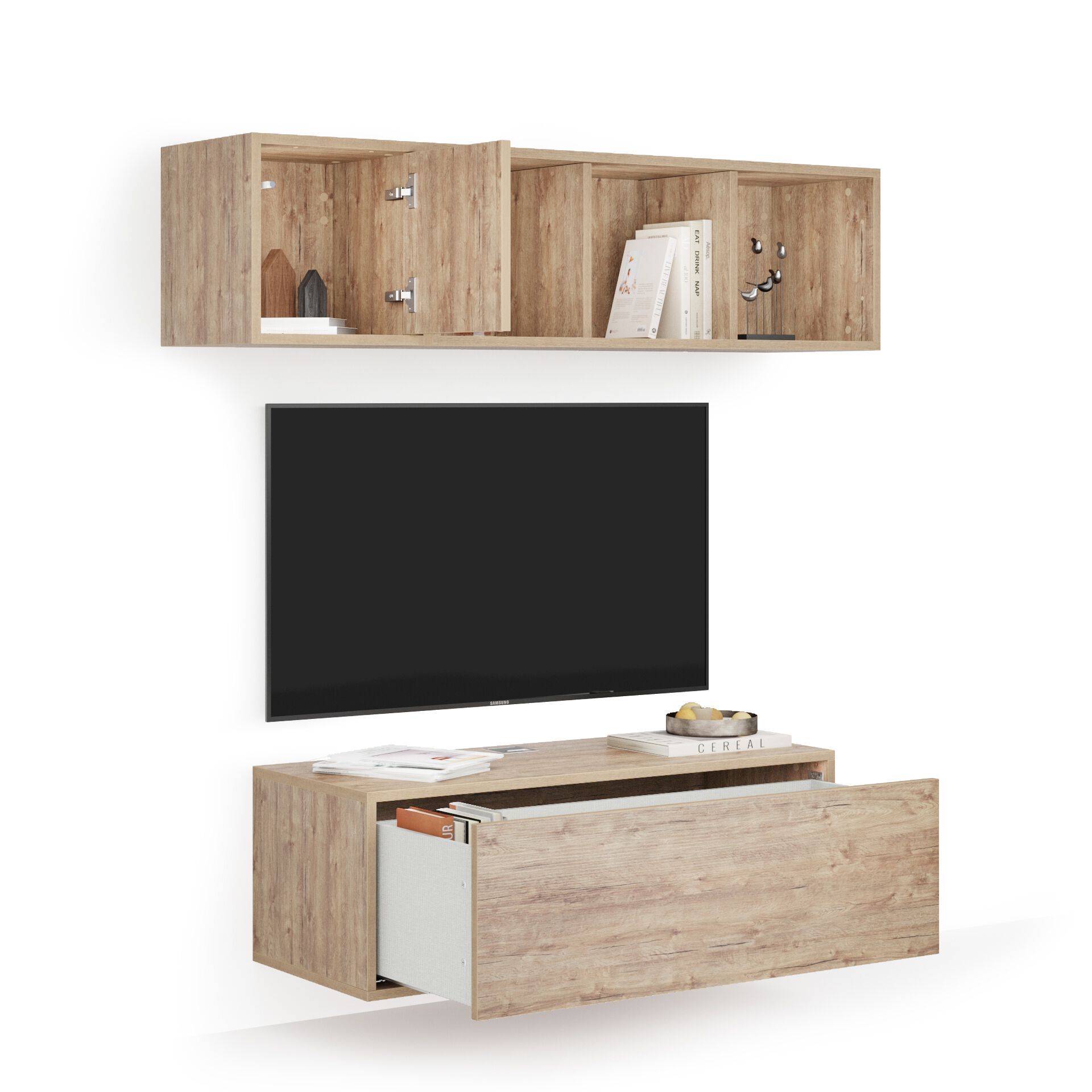 Модульная оборудованная стена установленная стеной в меламинированном Mobili Fiver IACOPO ARCH-00070420 - Вид №37