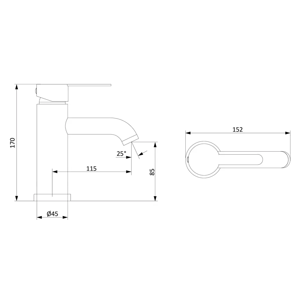 Смеситель Damixa Rowan для раковины в бронзовом исполнении 89346541 STLM-0981255 - Вид №4