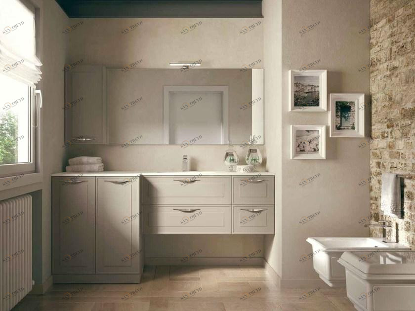 Ideagroup Полная мебель для ванных комнат из дерева Dressy sun-id-1427084