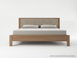 598_1263 Кровать King size без ящика с тканевым покрытием Karpenter Circa17