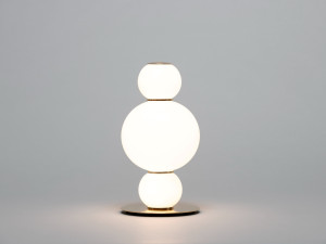 Стеклянная светодиодная настольная лампа