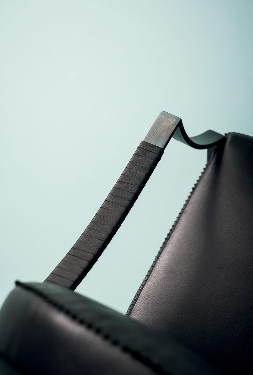 BAXTER Мягкое кожаное кресло с подлокотниками sun-id-1357979 - Вид №3