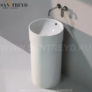 5050-42C_COLP.9016 Пьедестал для раковины овальная Ceramica Flaminia