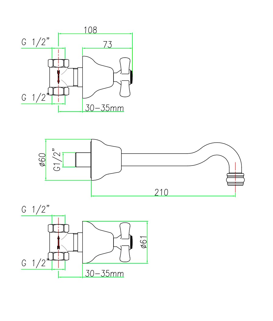 AM750404010 Смеситель для раковины Webert Armony - Вид №2