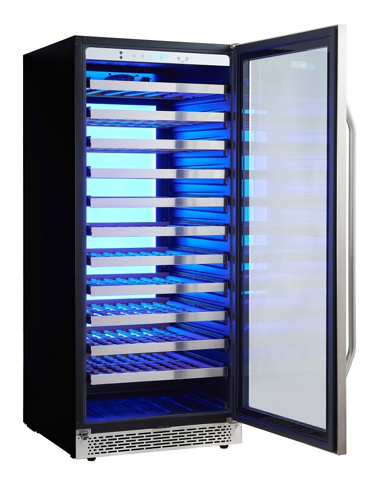 9189163 Винный шкаф Cavanova CV102-1TL серебристый STDN-0028242 - Вид №8