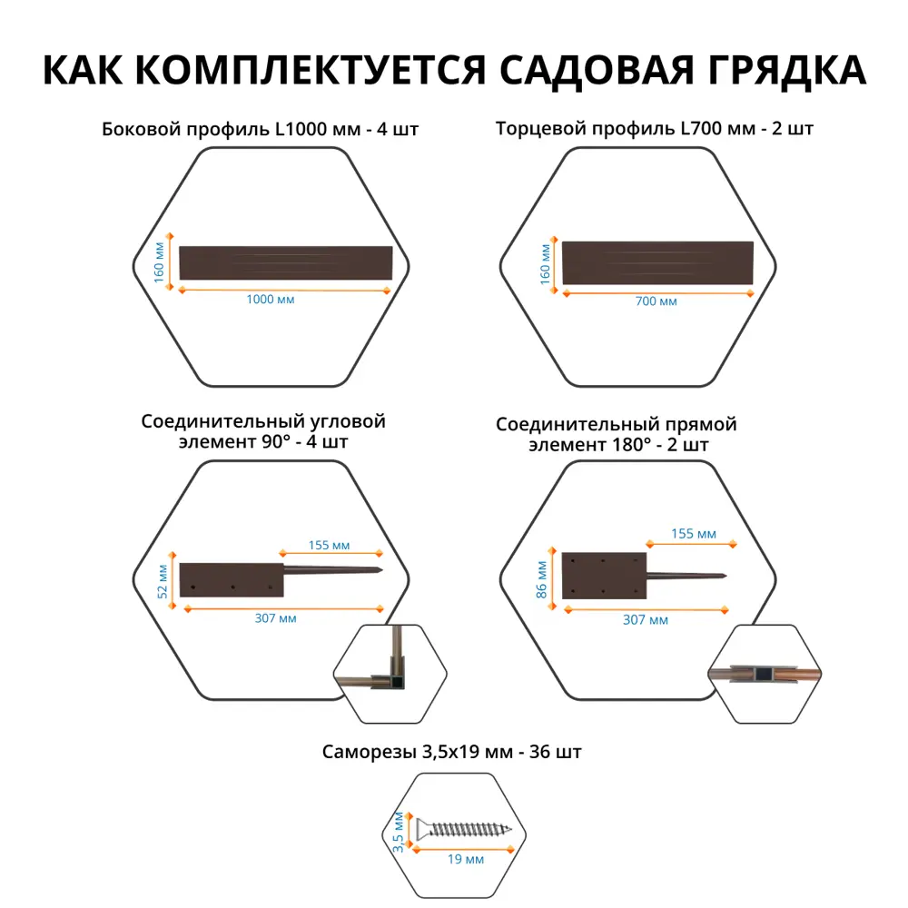 Грядка садовая Gidrolica 207x74x16 см цвет зеленый Santreyd STLM-2003591 - Вид №3
